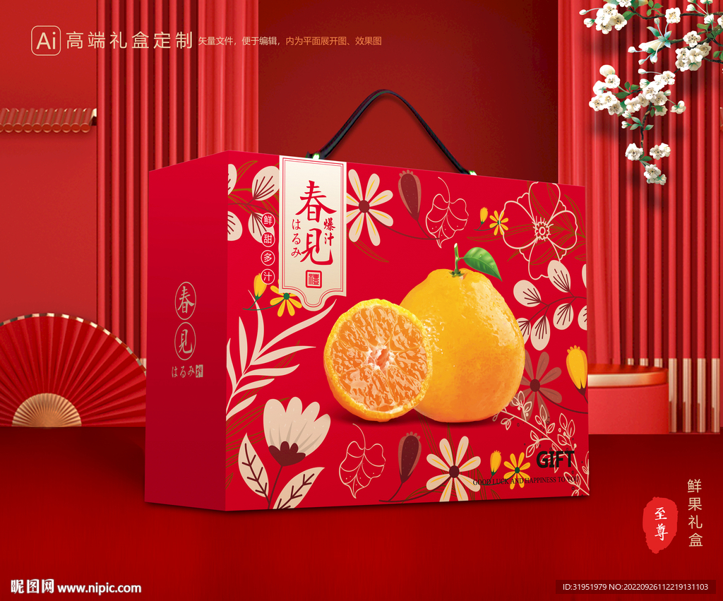 耙耙柑包装 水果礼盒