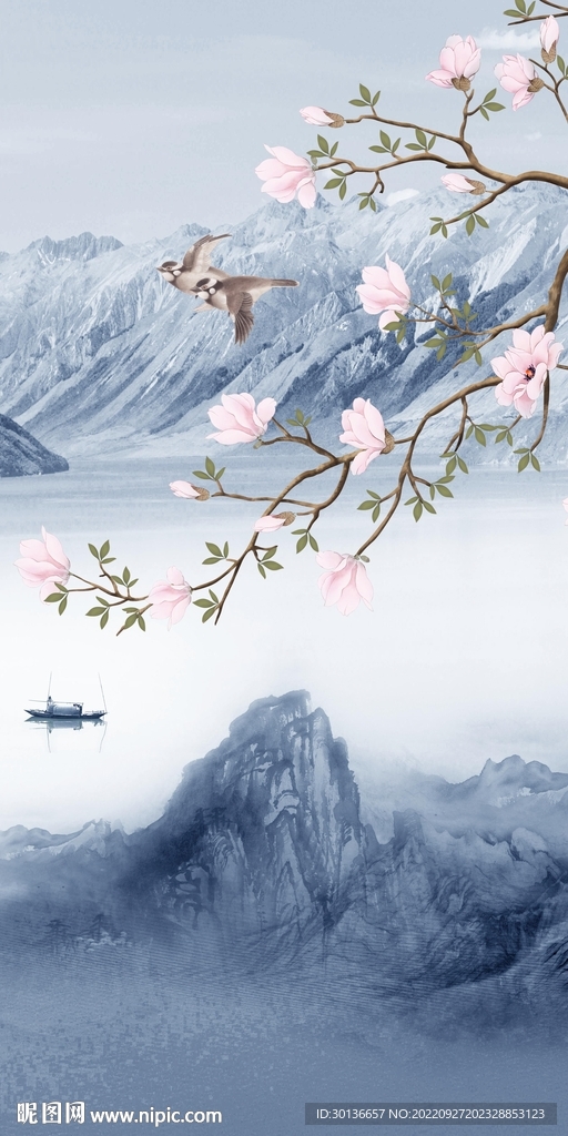 新款新品玄关山水 TiF分层