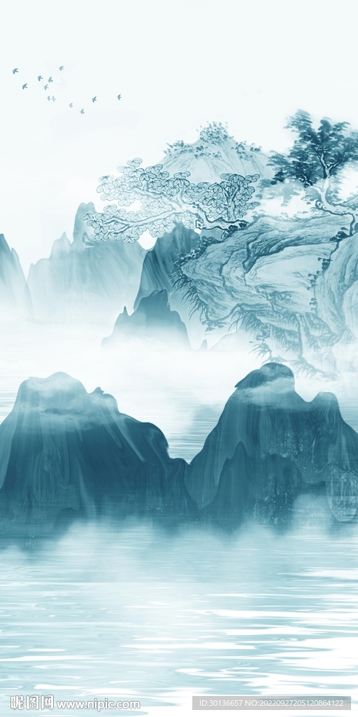 人气新品玄关山水 TiF分层