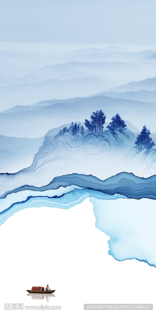 高清 新品玄关山水 TiF分层