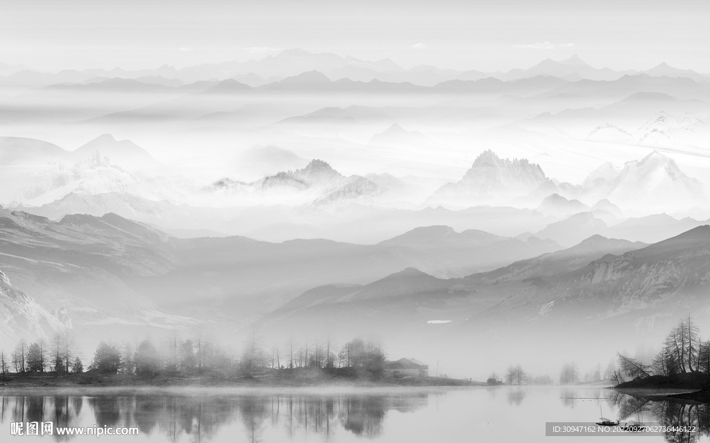 别墅新上架山水画 TiF分层