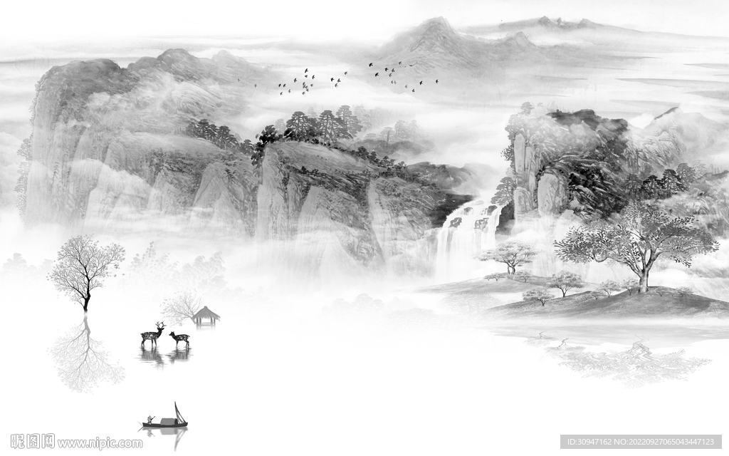 爆款新上架山水画 TiF分层