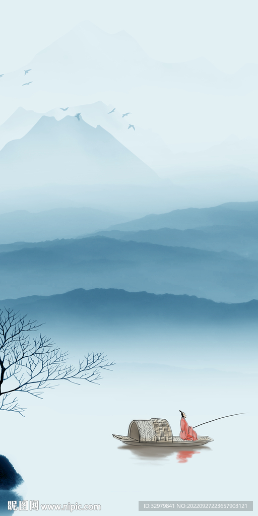 新上架大气山水玄关 TIf分层