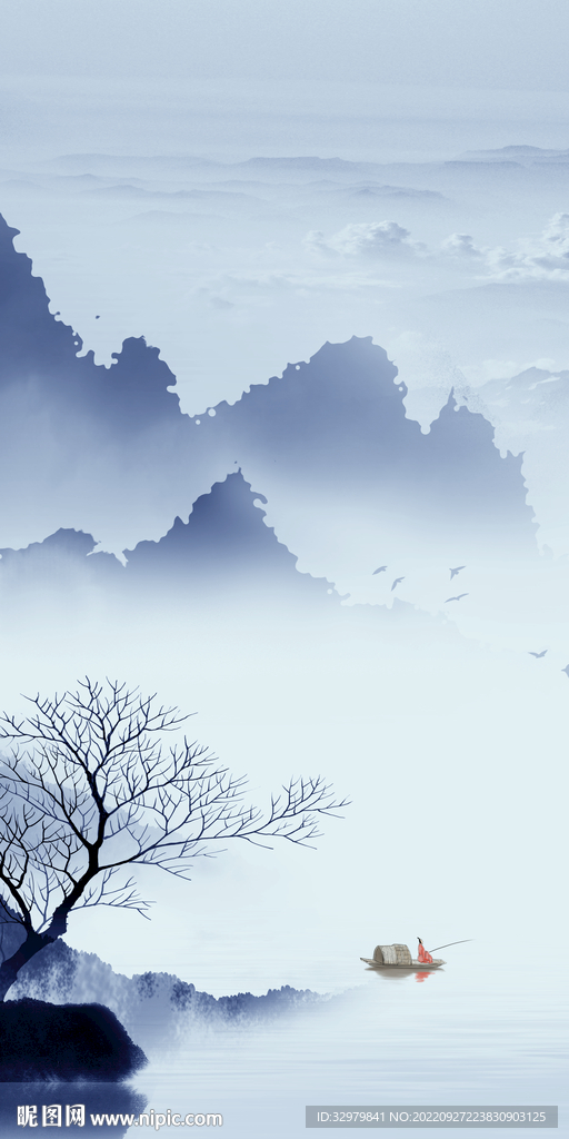 新品 大气山水玄关 TIf分层