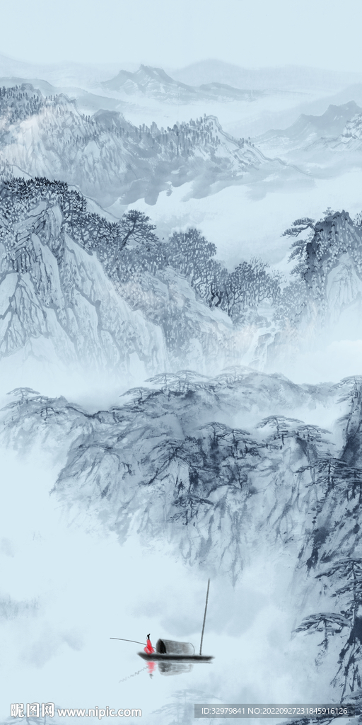 大气 玄关新款山水 TIf分层