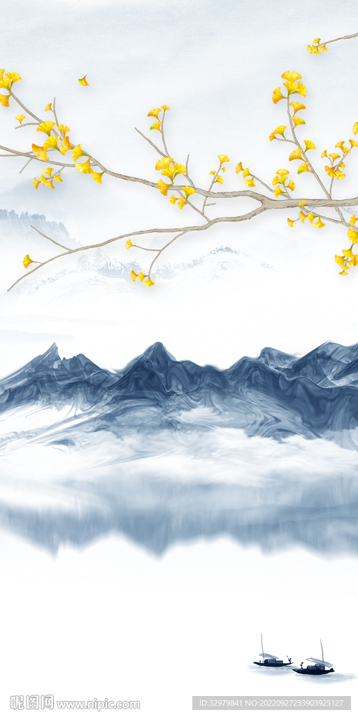 现代 玄关新款山水 TIf分层