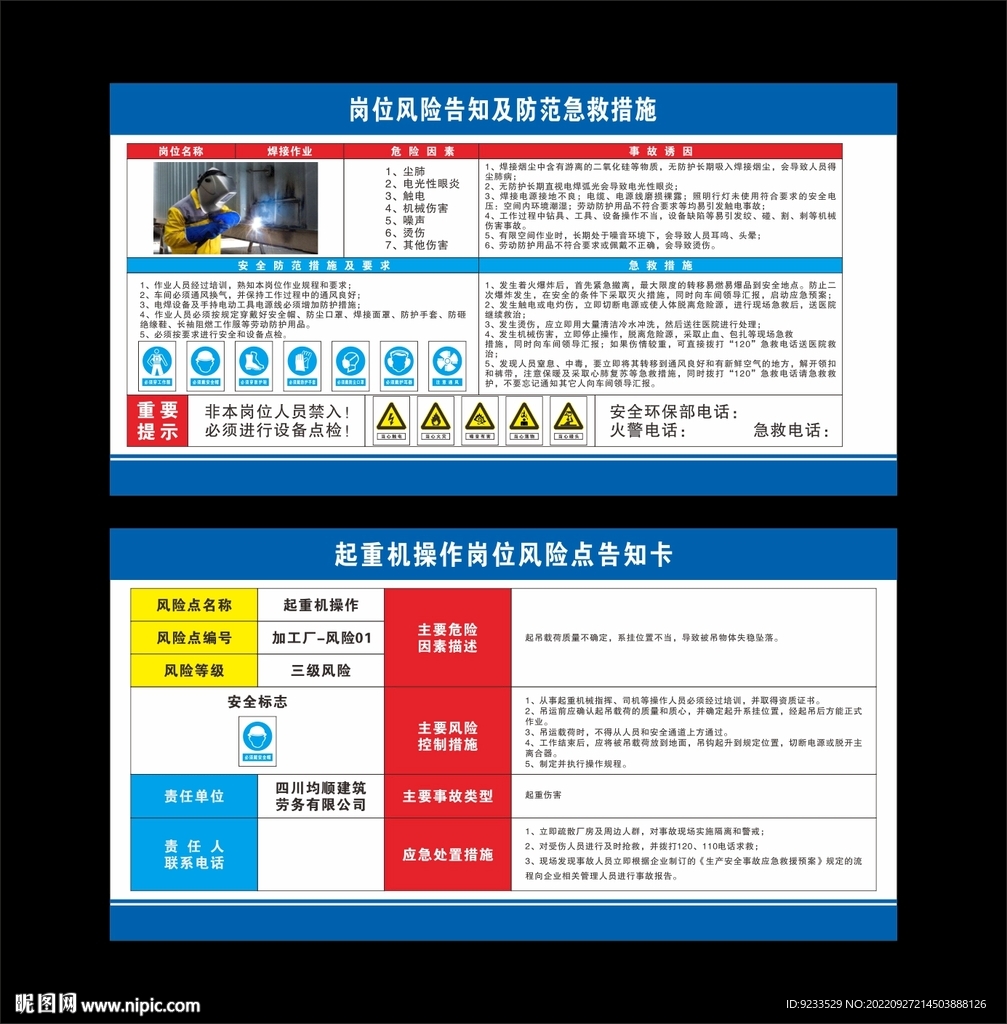 岗位风险告知卡