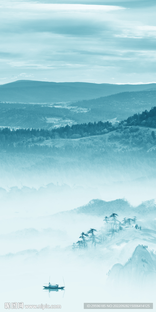 背景墙新品玄关山水 Tif分层