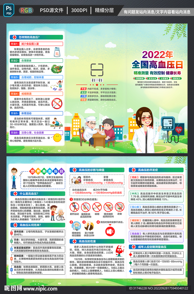 2022年全国高血压日三折页