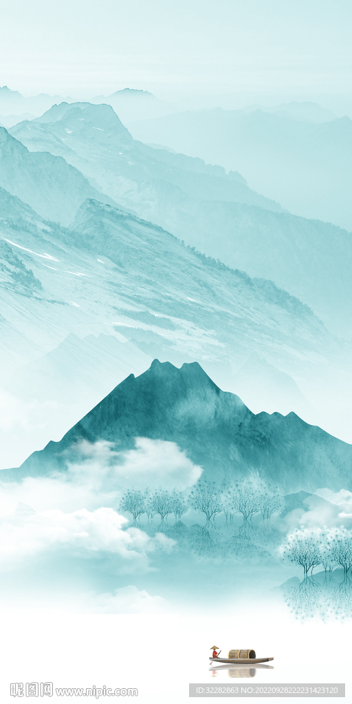 最 新式山水玄关 Tif分层