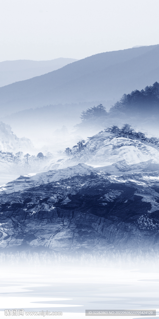 背景墙新品玄关山水 Tif分层