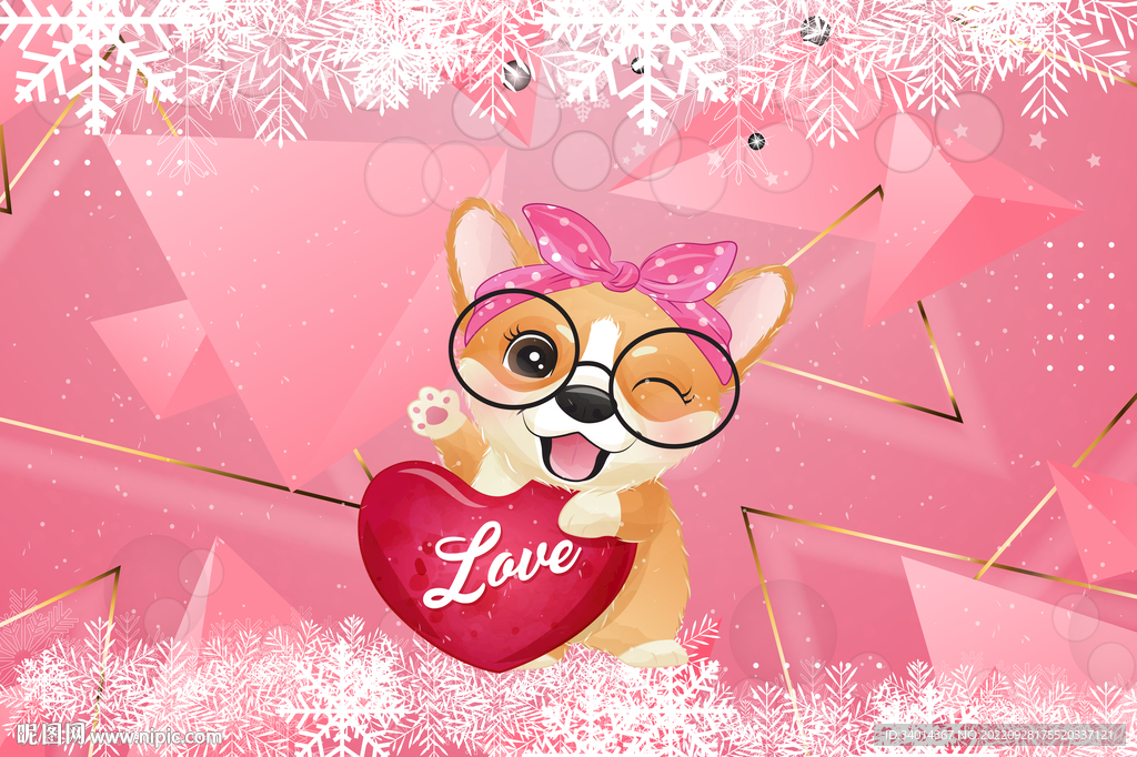 儿童粉红色可爱背景