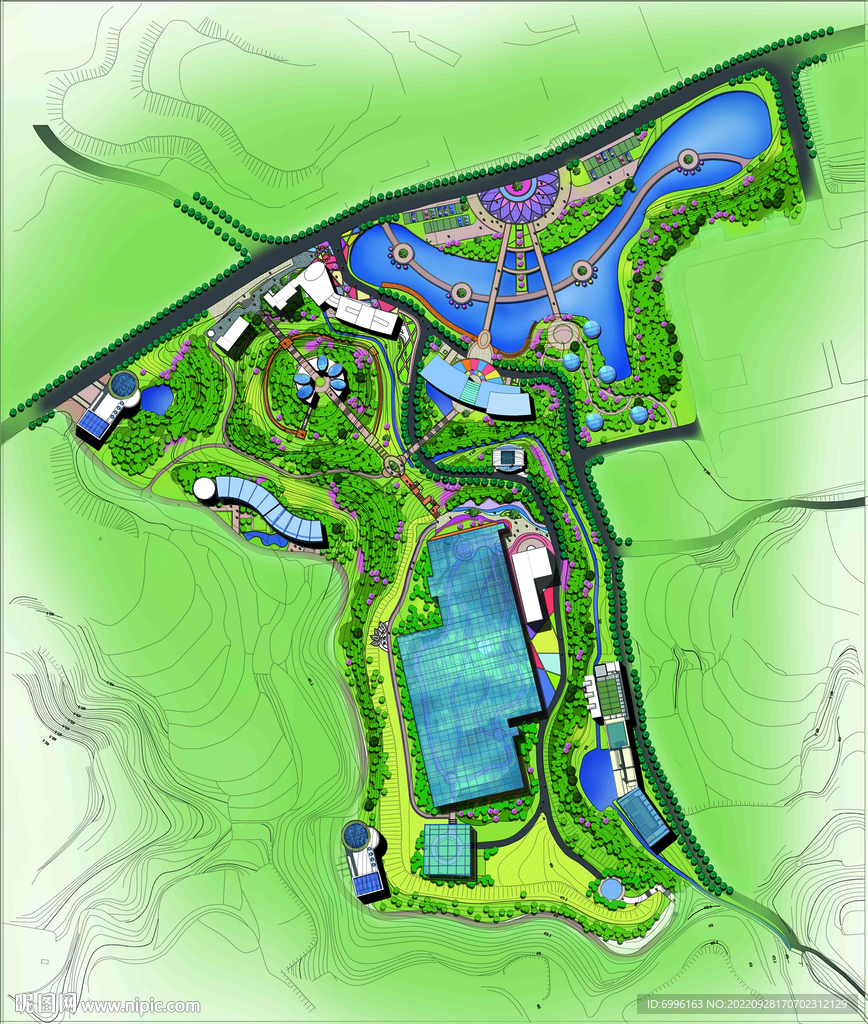 农业园总平面图PSD