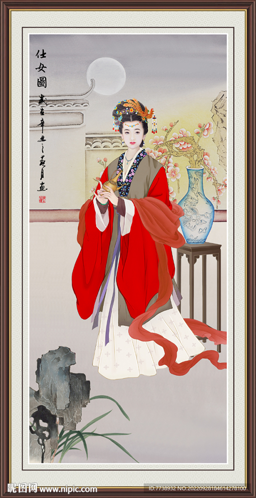 贵妃醉酒仕女图