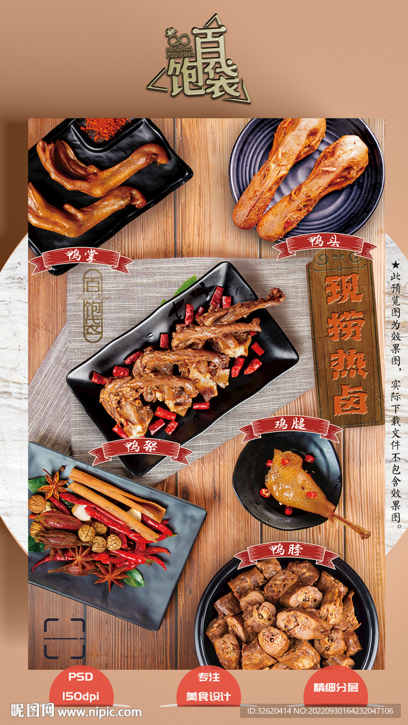 卤味 鸭脖 鸭头