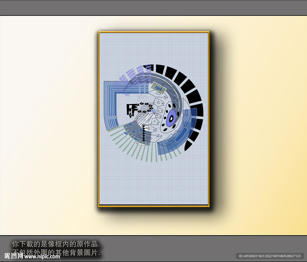 欧式黑白风格抽象装饰画