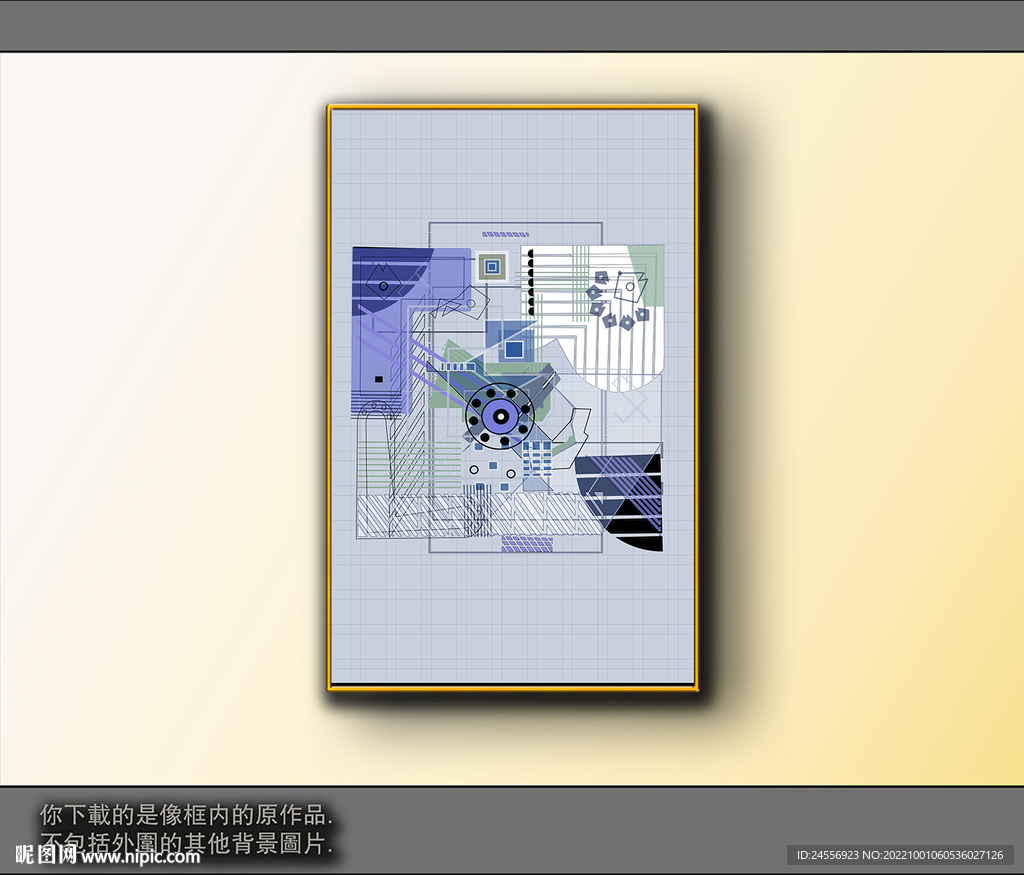 欧式黑白风格抽象装饰画