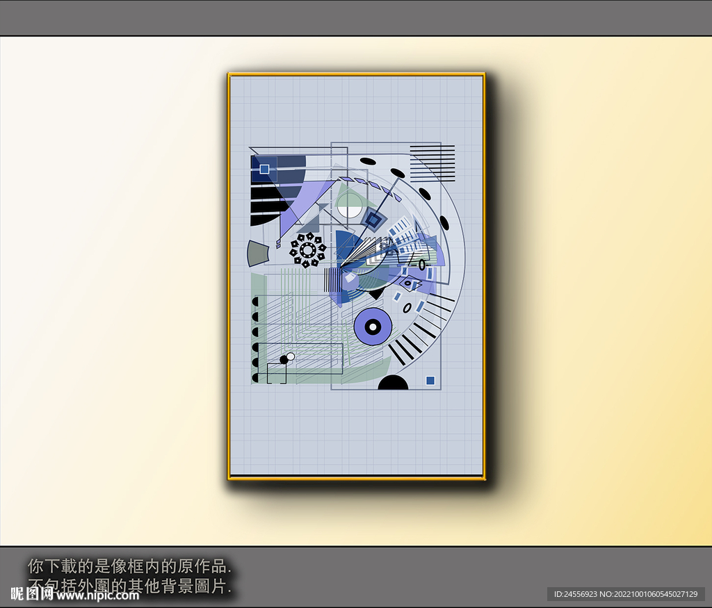 欧式黑白风格抽象装饰画