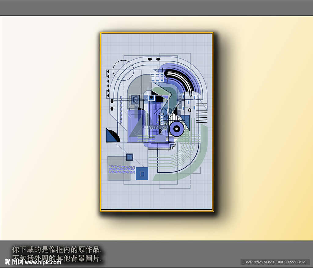 欧式黑白风格抽象装饰画