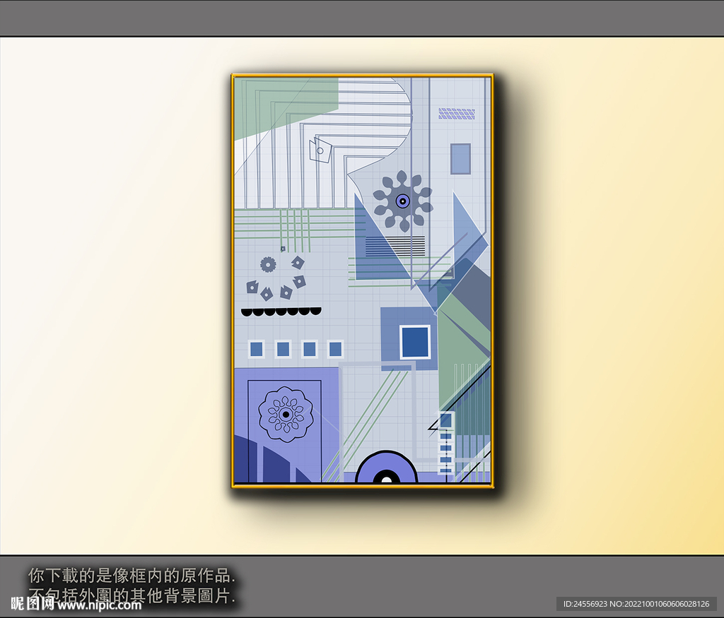 欧式黑白风格抽象装饰画