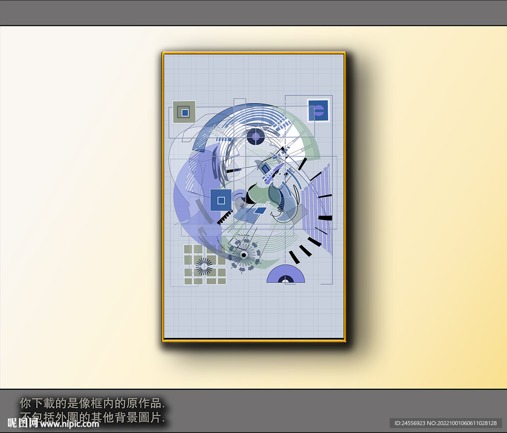 欧式黑白风格抽象装饰画