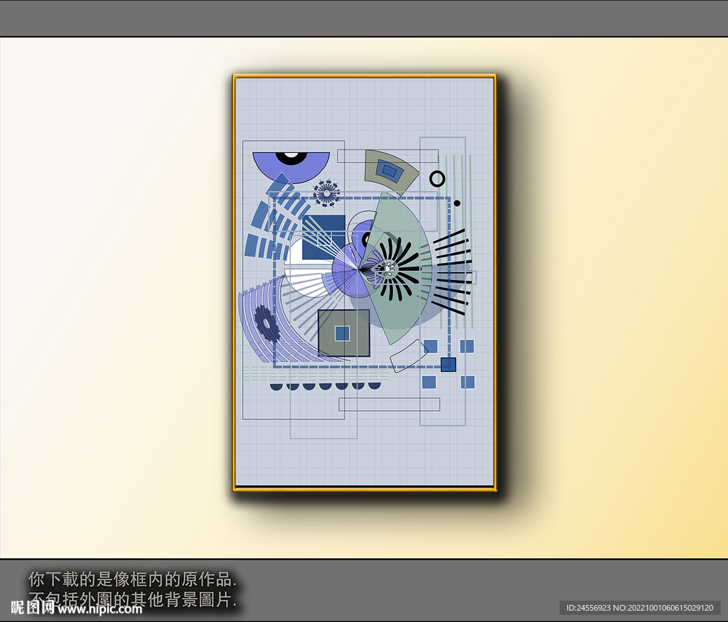 欧式黑白风格抽象装饰画