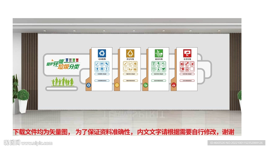  垃圾分类文化墙  