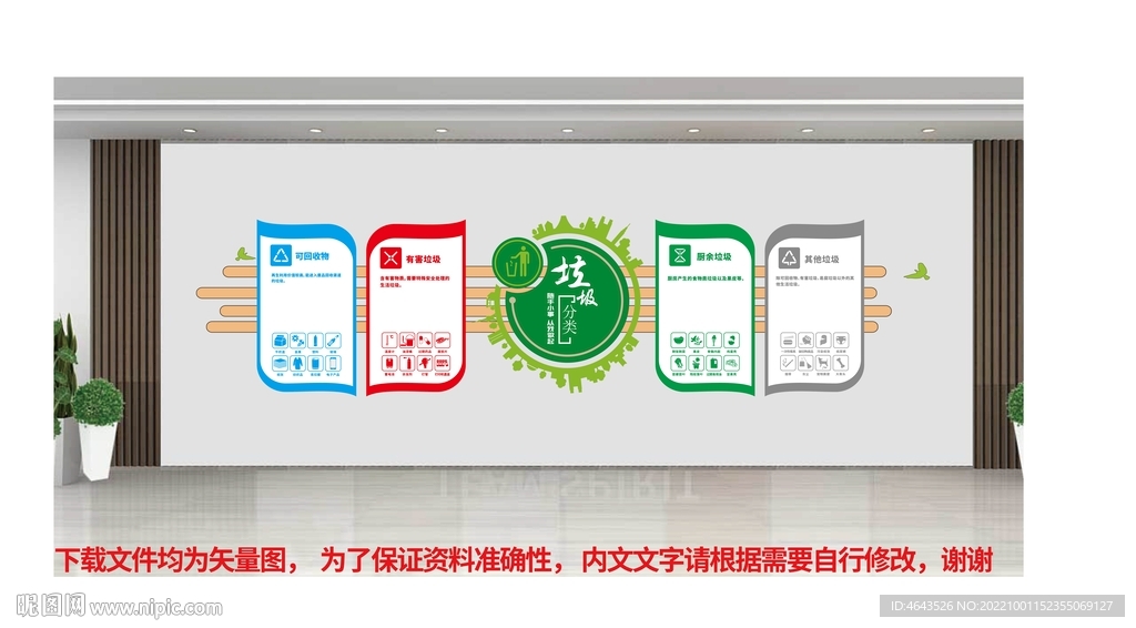  垃圾分类文化墙 