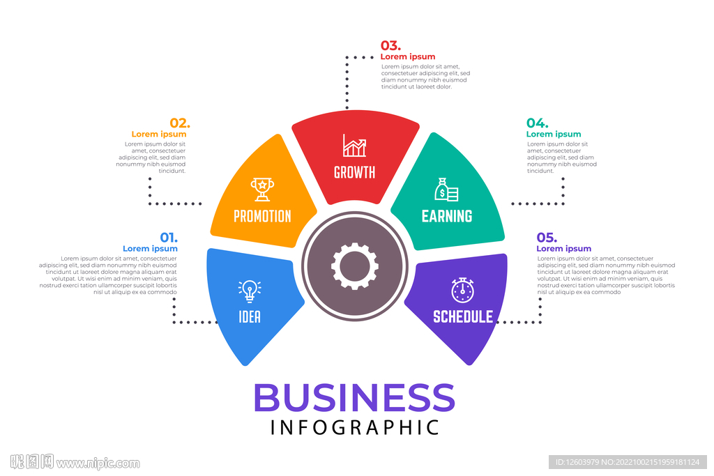 多彩数据信息图表