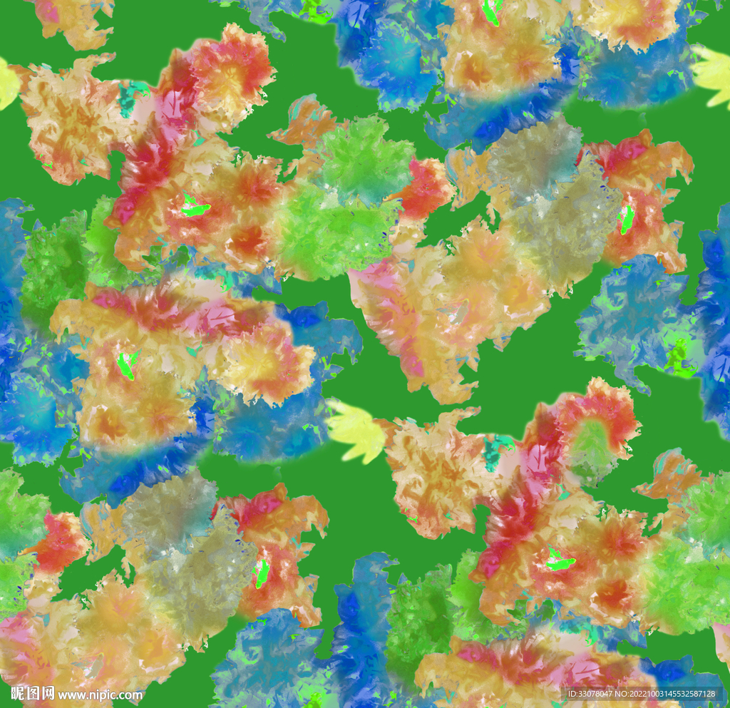 大牌 数码印花 扎染