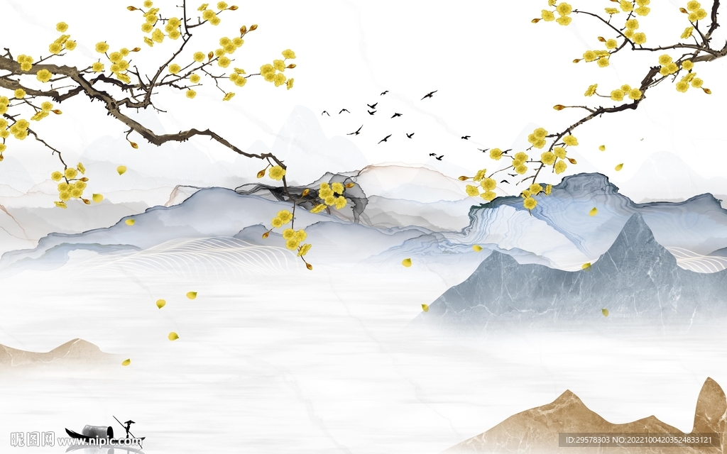 高端新上架山水画 tIf分层