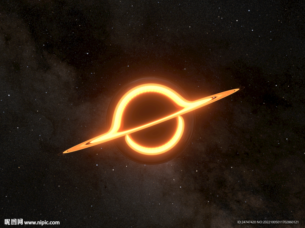 黑洞 高清渲染图