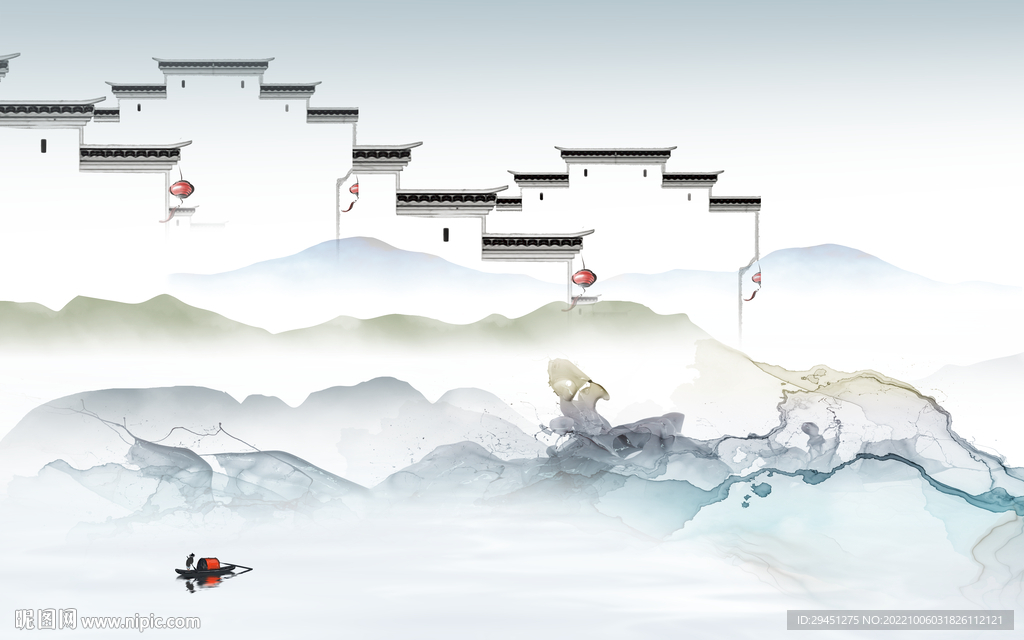 大气新上架山水画 Tif分层