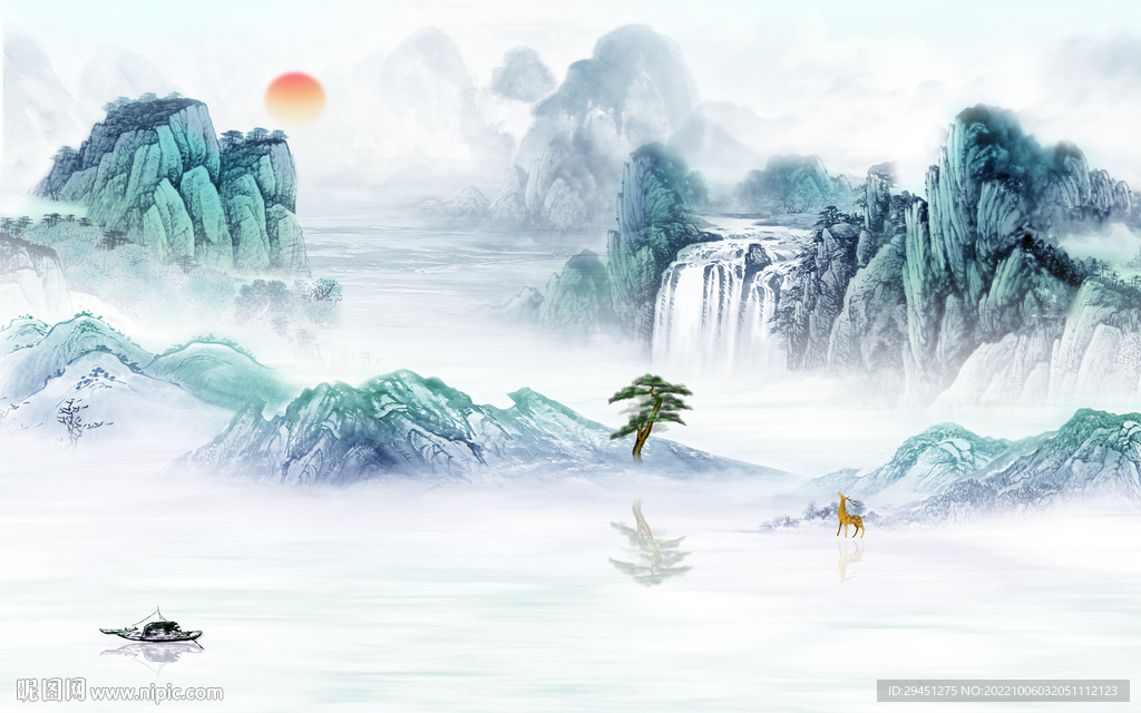 高档 新上架山水画 Tif分层