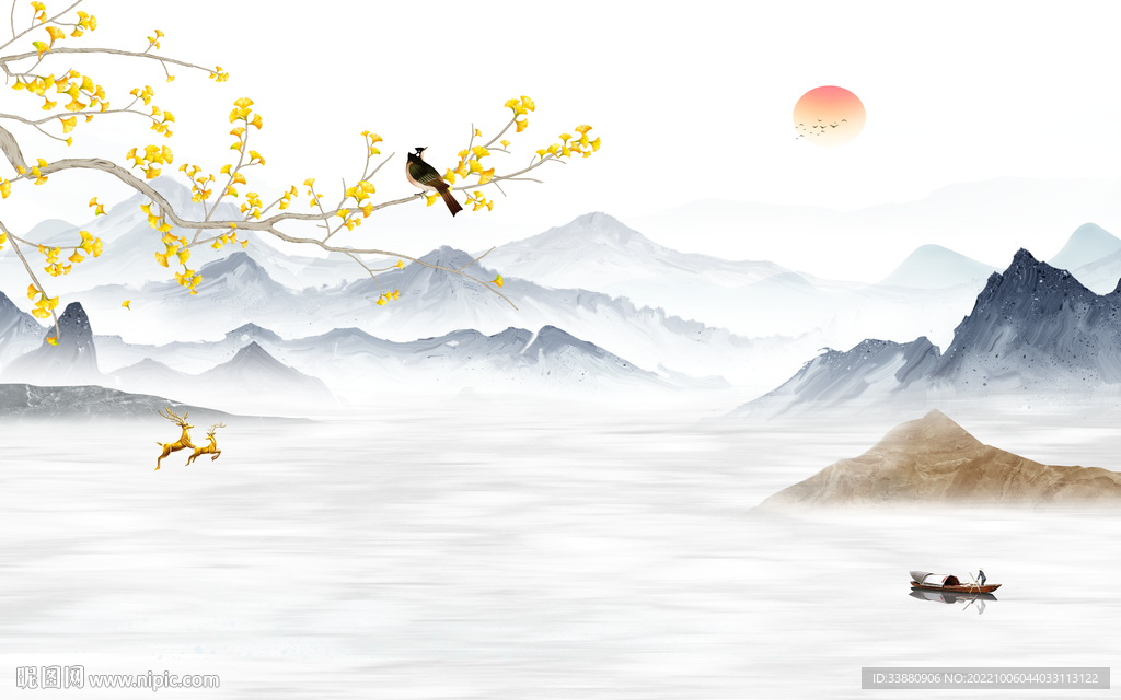 高端意境高清山水 tif分层