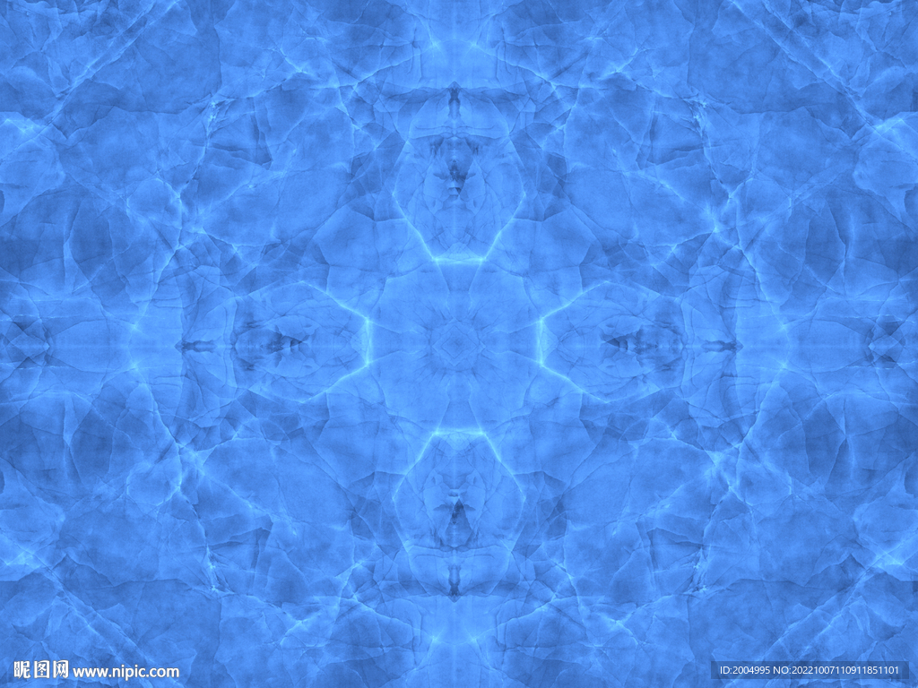 蓝色大理石纹对拼背景墙