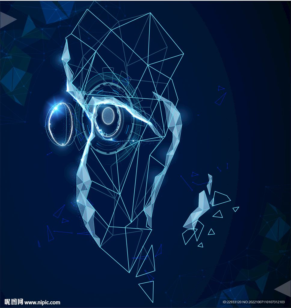 线条三角粒子科技机科研专家医疗