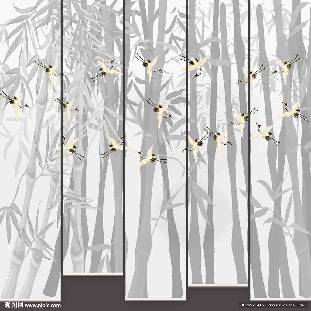 新中式垂帘门帘卷帘