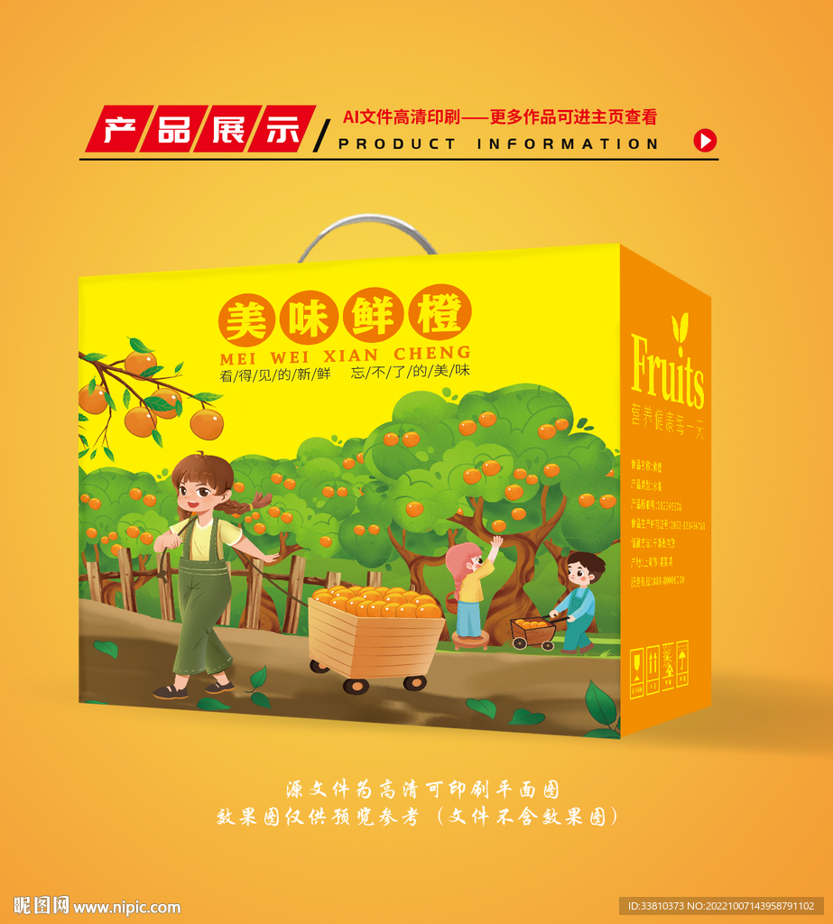 橙子包装 鲜橙礼盒