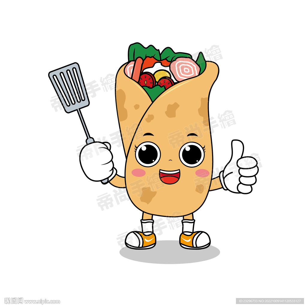 卡通煎饼矢量造型