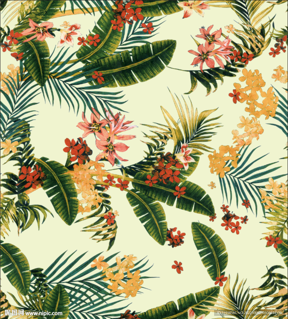 大牌数码热带叶子