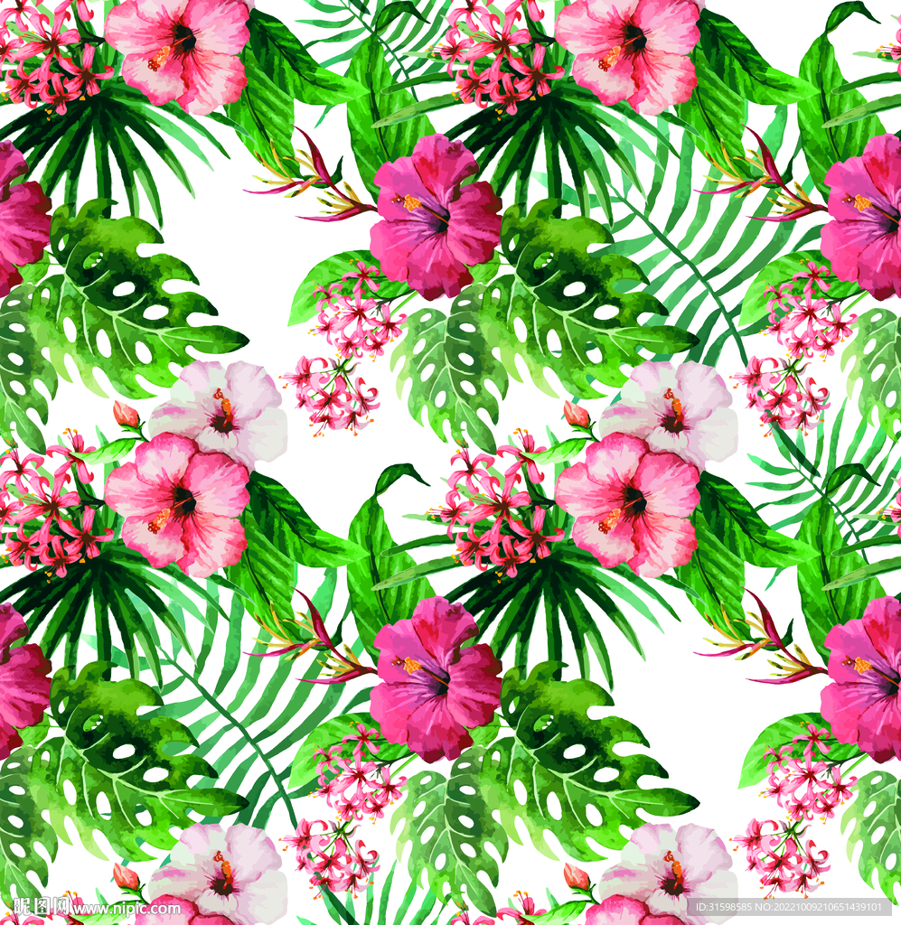 大牌数码热带花