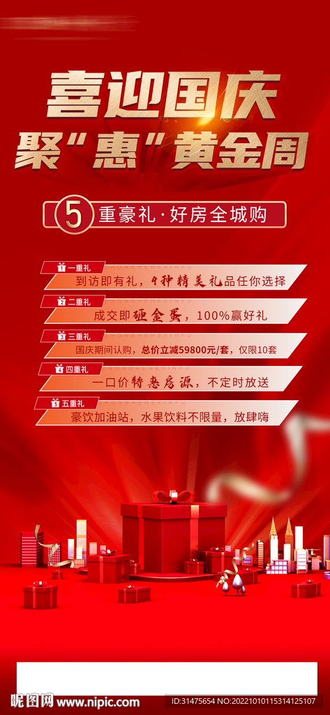 地产五重礼单图