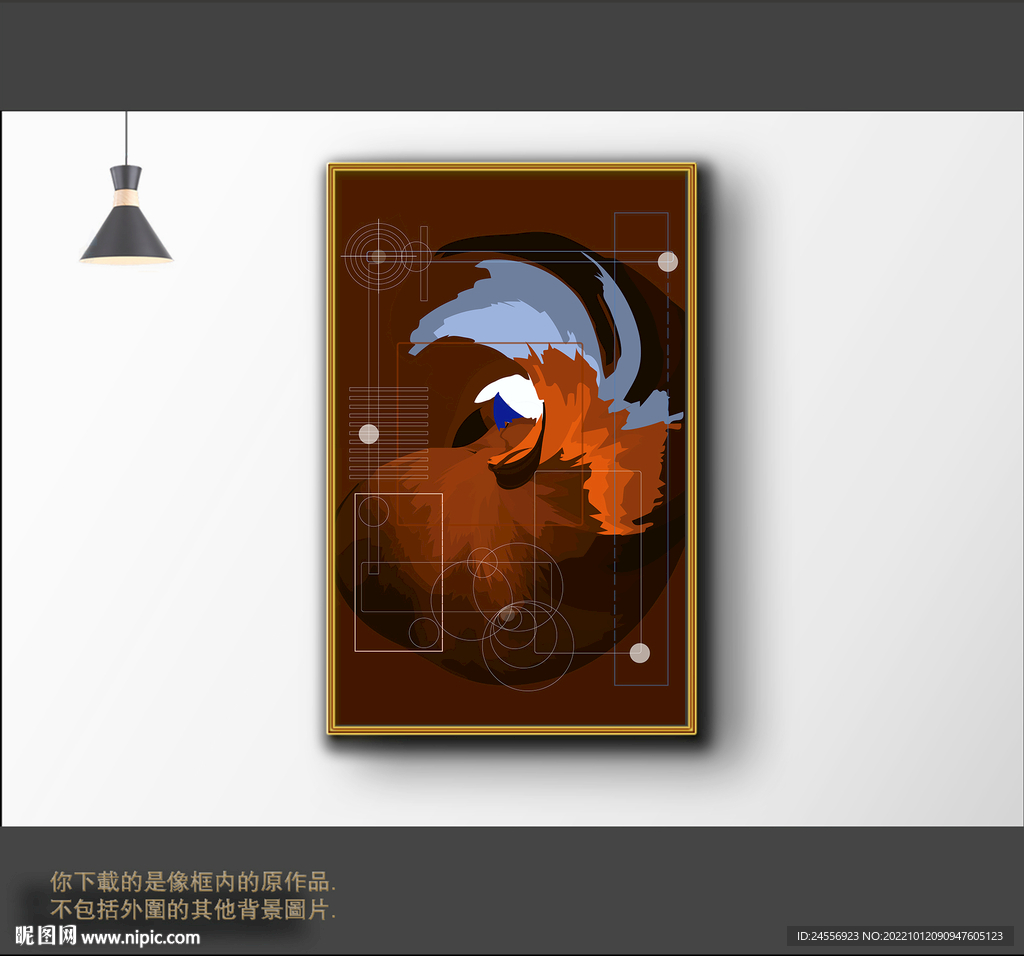 罗马古典色块抽象画