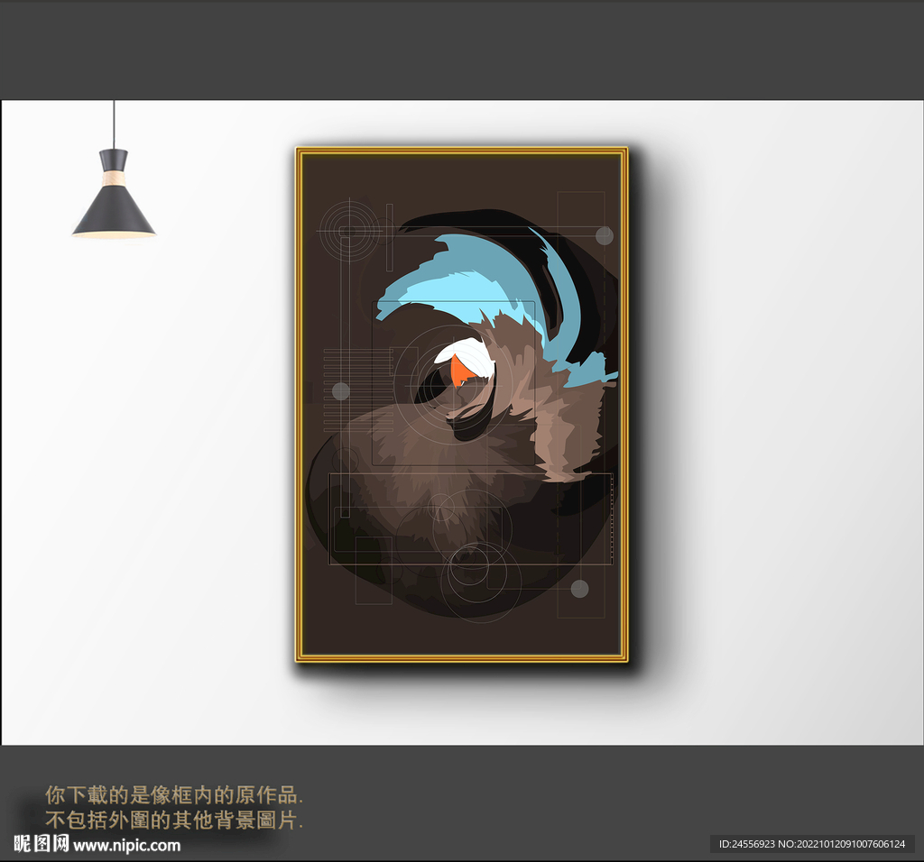 罗马古典色块抽象画