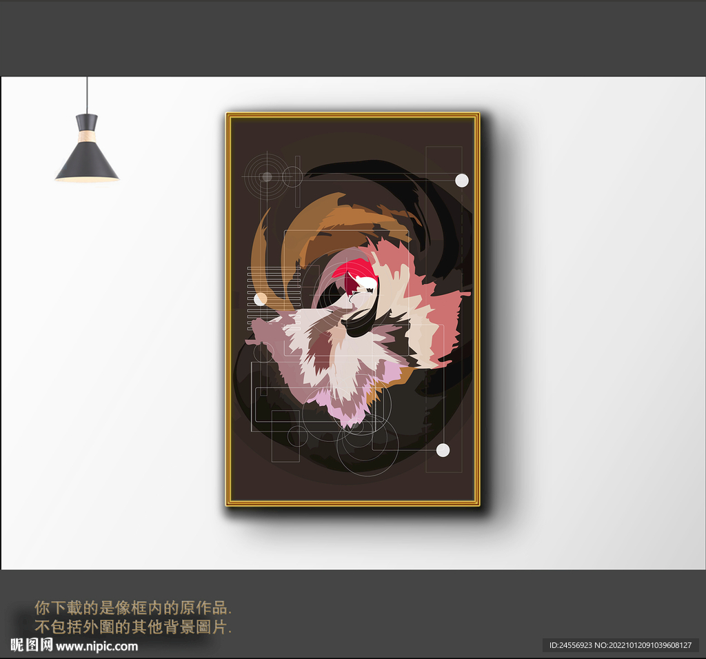 罗马古典色块抽象画