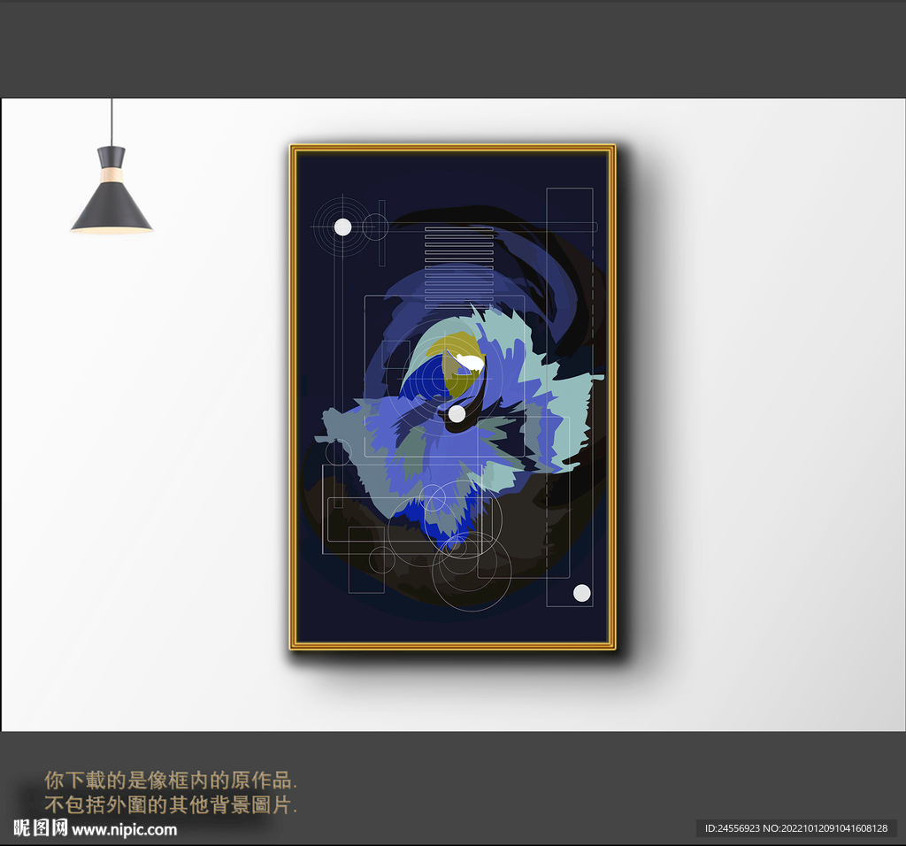 罗马古典色块抽象画