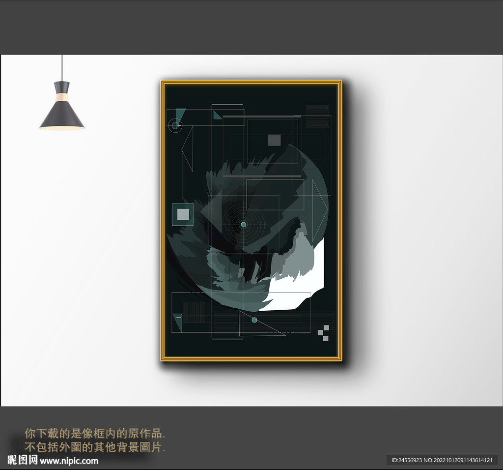 古典色块抽象画