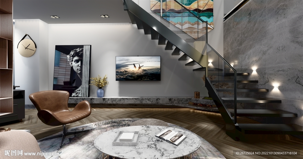 工作室会客区设计案例效果图