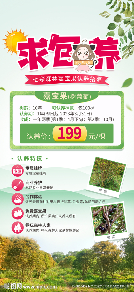 嘉宝果植树节认养招募